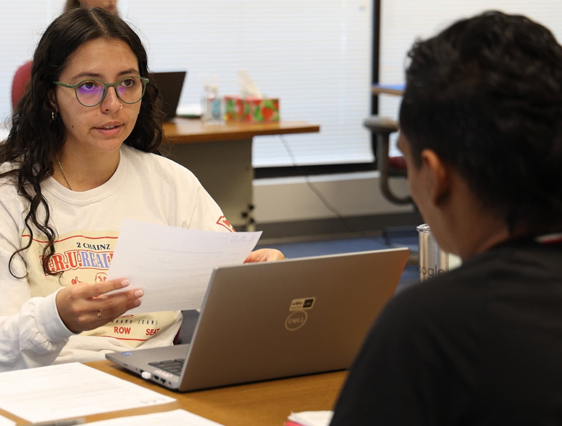 LAS Staff with client